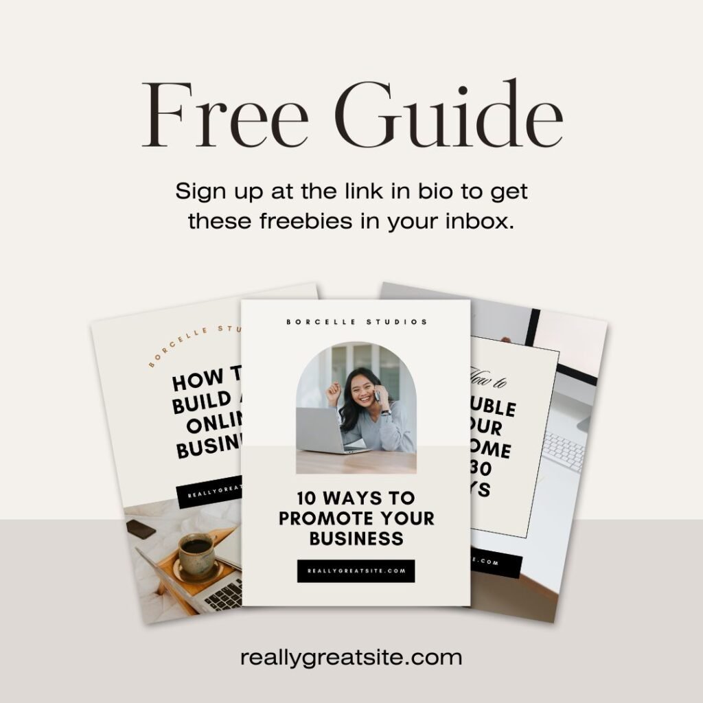 modern neutral freebie lead magnet mockup instagram post